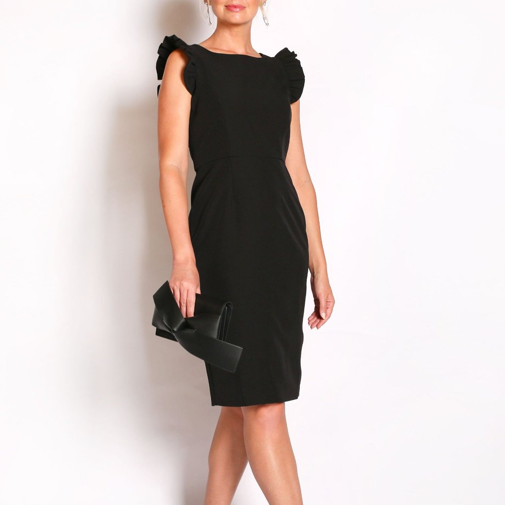 Black Cocktail Dress For Holidays & Weddings